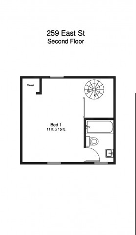 1 bedroom loft apartment excellent location