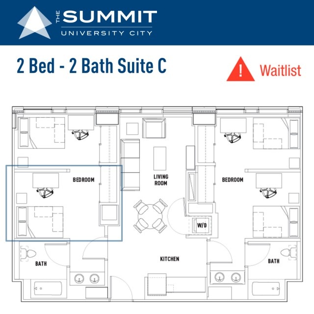 4BR Suite Sublet at The Summit at University City