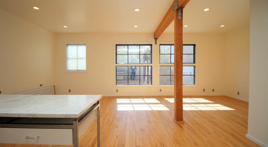 Oversized 2 Level 1 Bedroom Loft With Large Work-Office Space