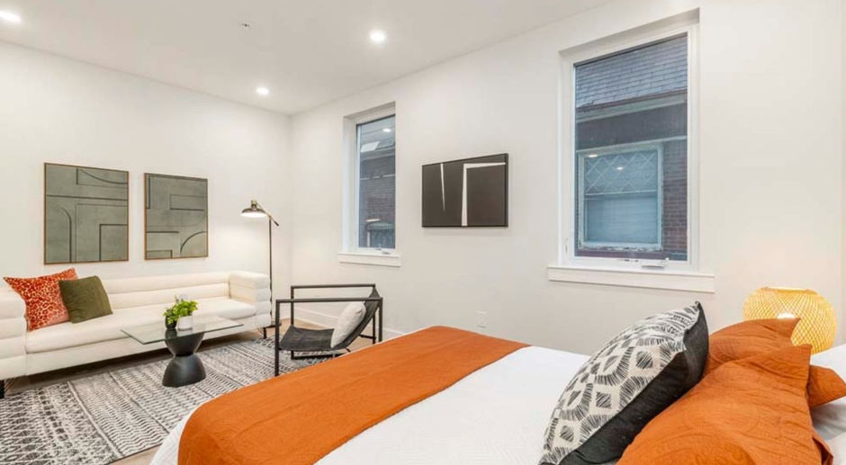 Brand-New Pet-Friendly Modern Elevator Building with Laundry In-Unit, Roof Deck.