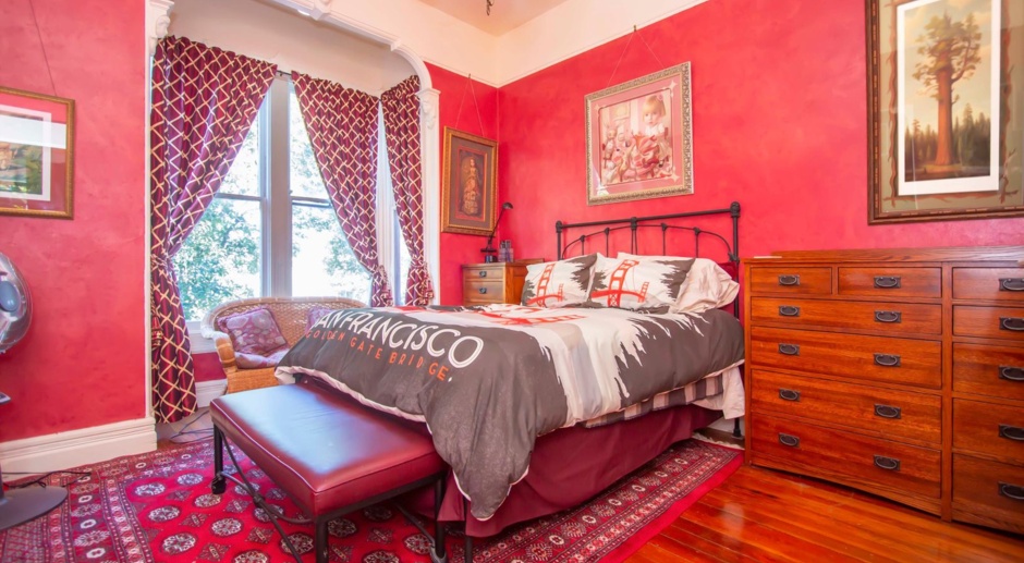 FURNISHED:Historic Victorian in Bernal Heights Prime Location-AMSI